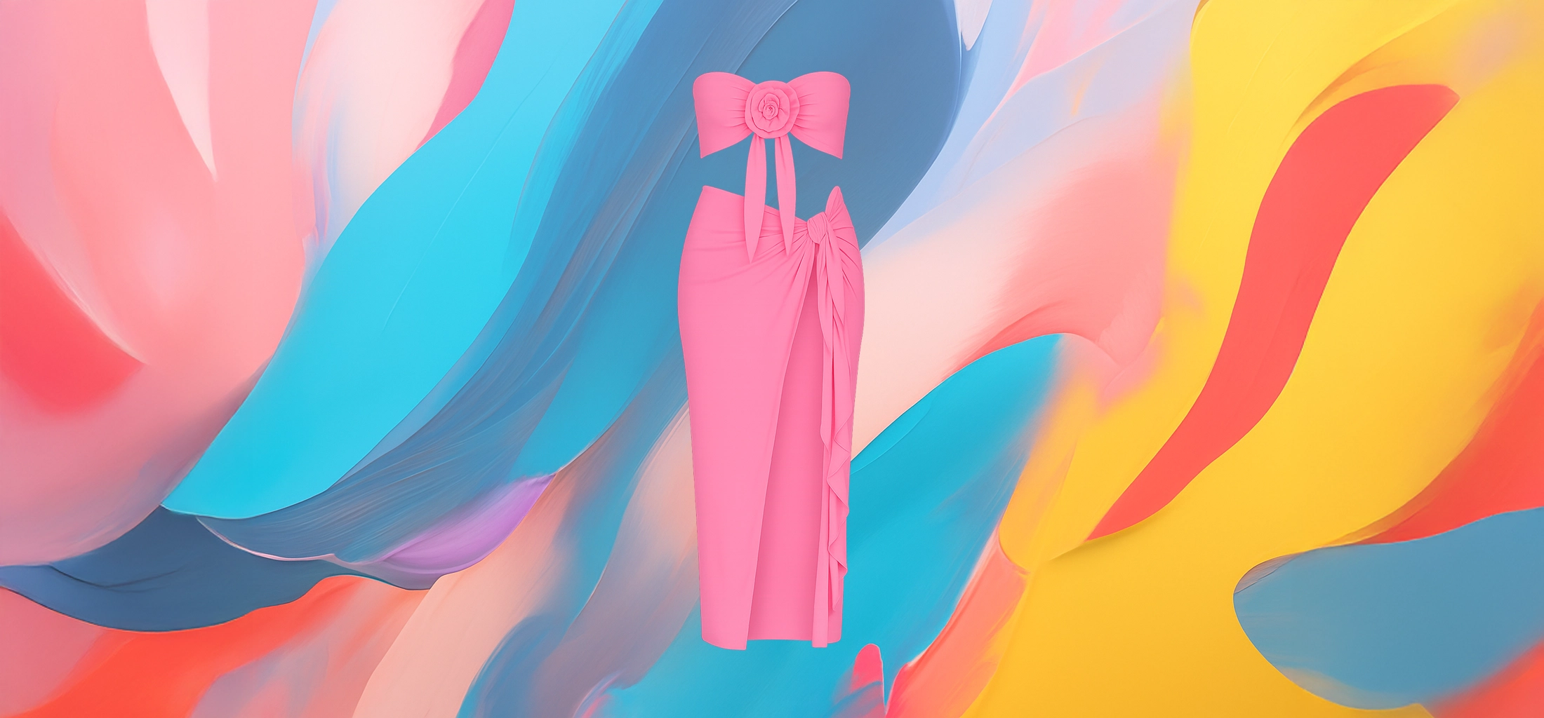 The 25X Pink Bloom Cut-Out Maxi Dress - Image 2