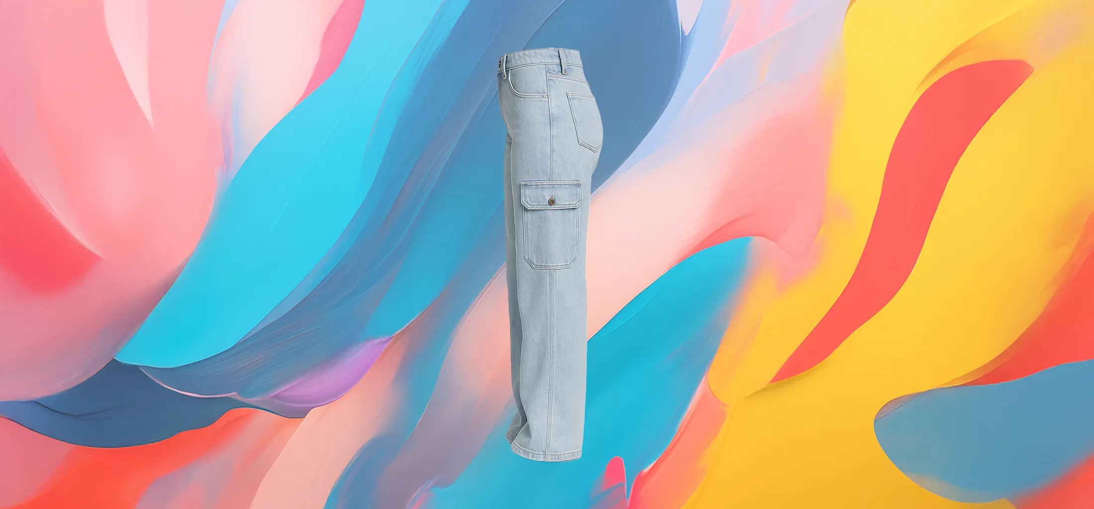The 25x Modern Vibe Mid – Women’s Denim Cargo Pants - Image 4
