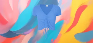 The 25x Adjustable Drawstring Crop Tee
