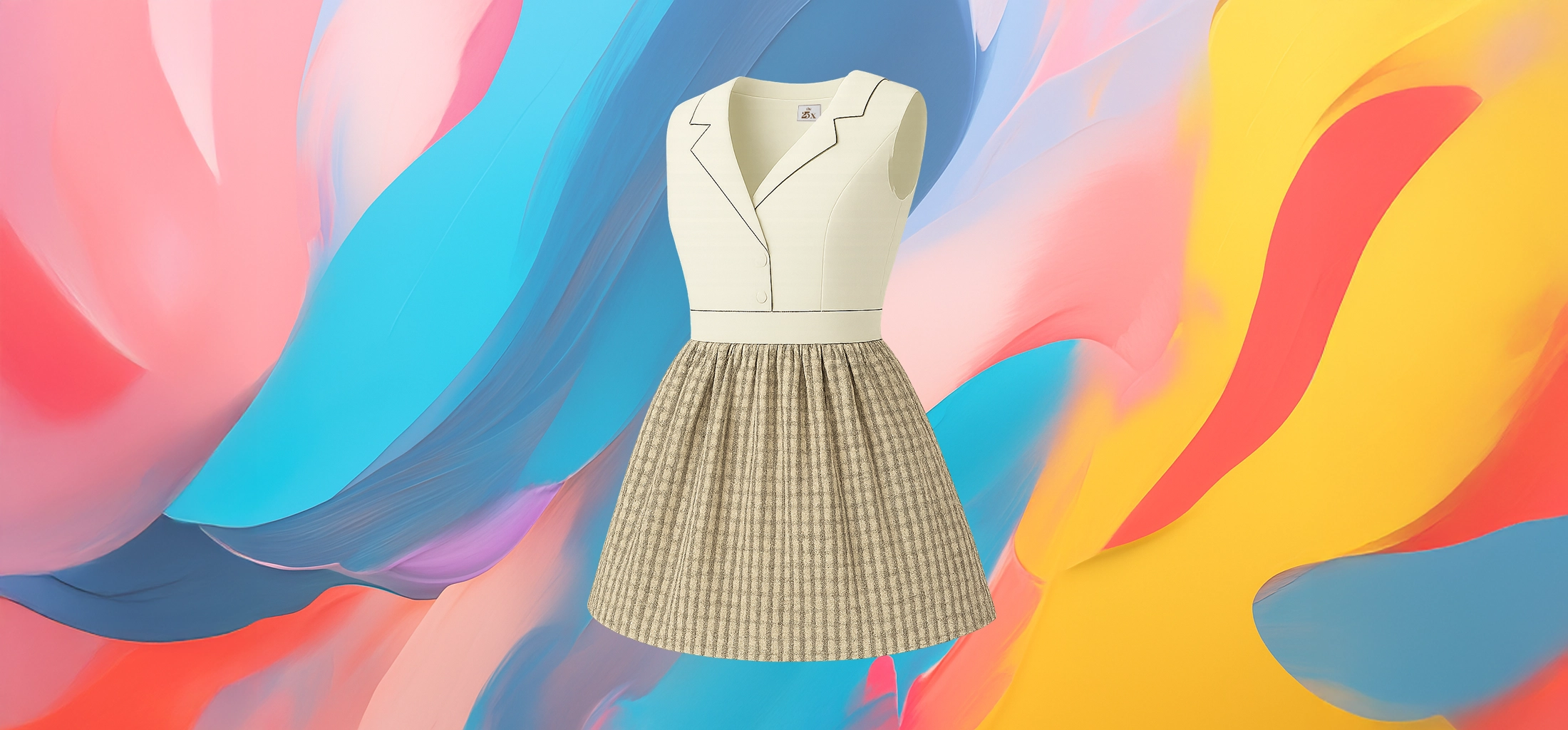 The 25x Tailored Plaid Girl’s Dress - Image 2