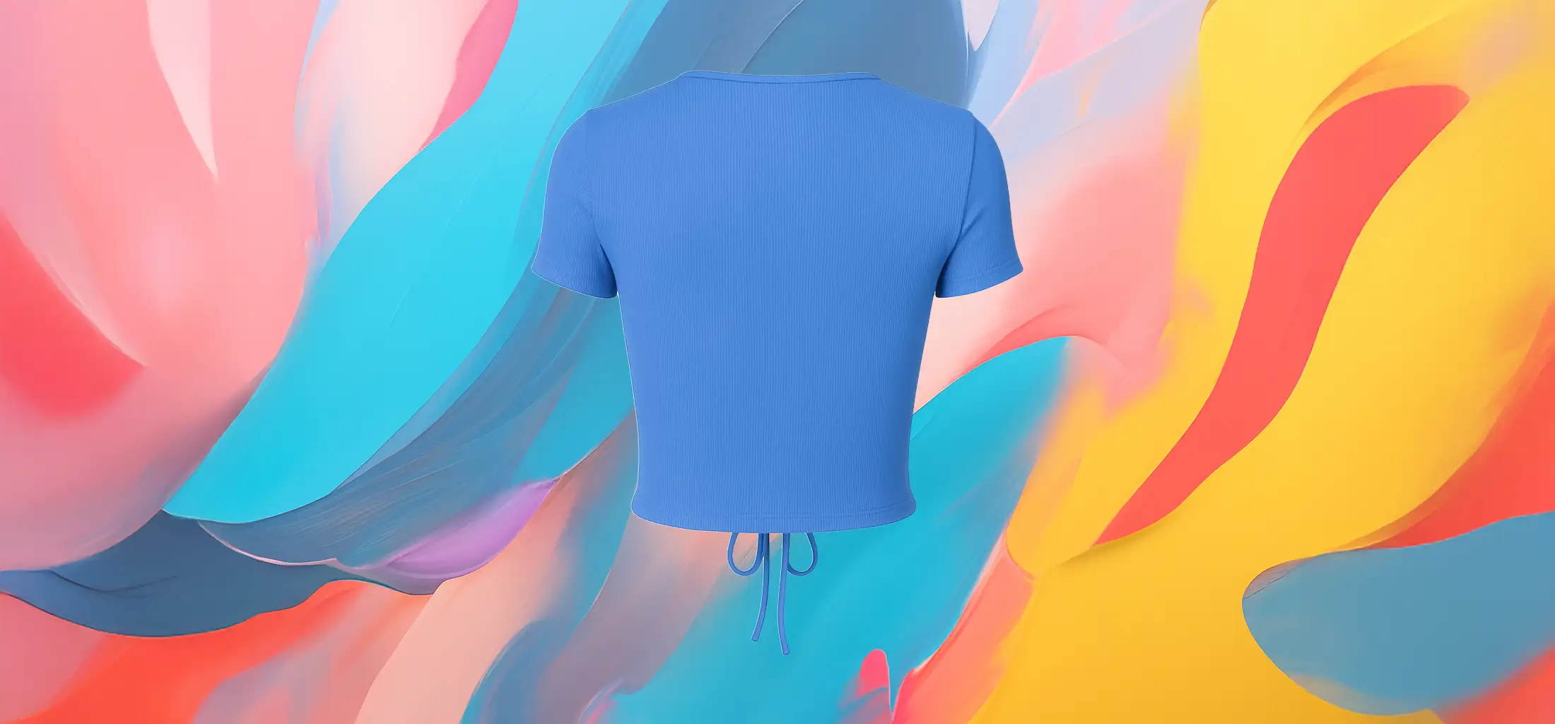 The 25x Adjustable Drawstring Crop Tee - Image 5