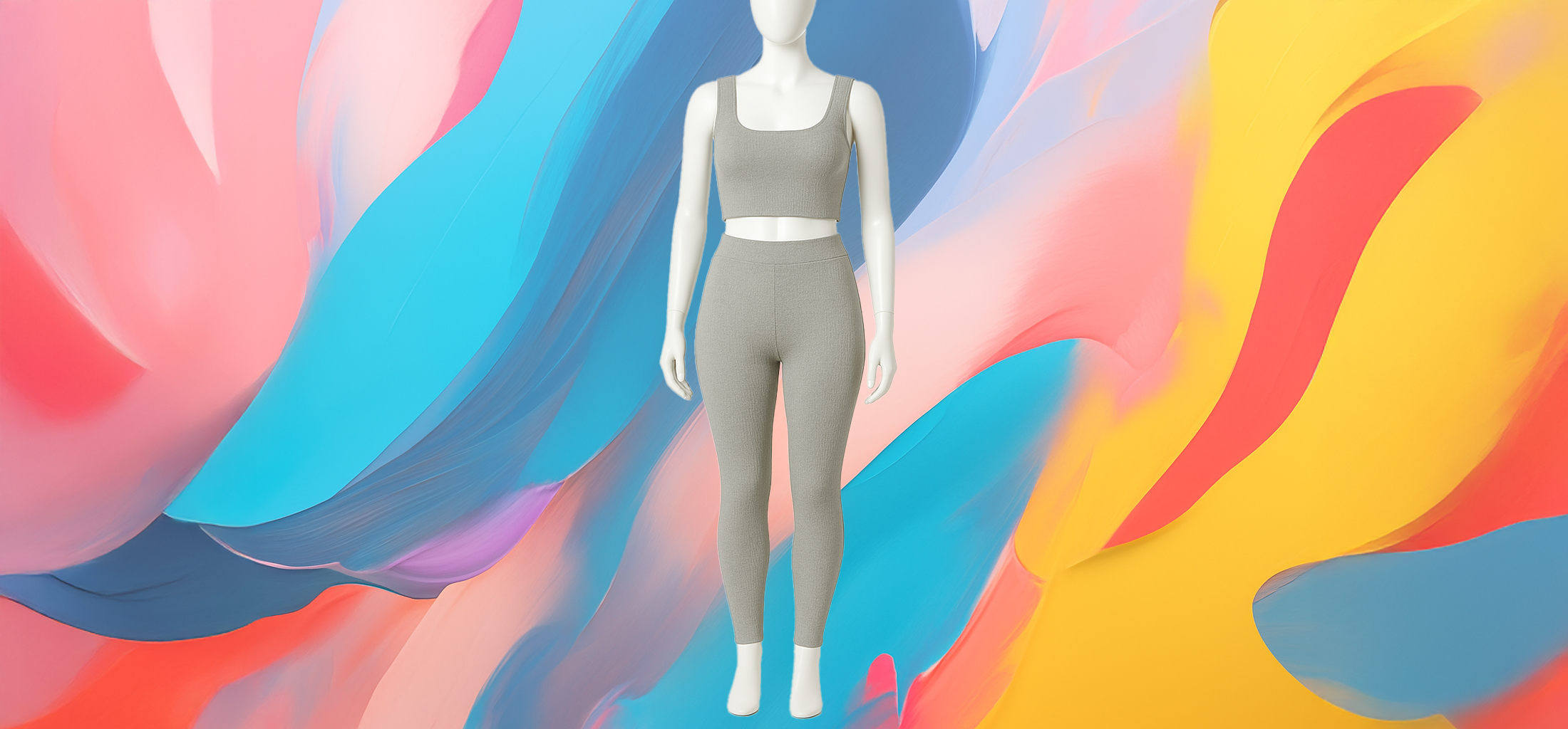 The 25x Light Grey Knit Two-Piece Jogger Set - Image 5