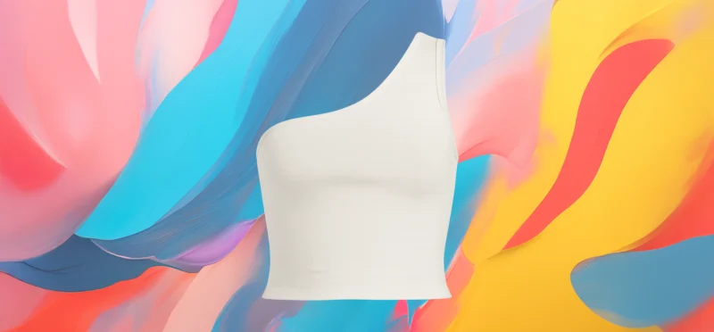 The 25x White One-Shoulder Asymmetric Crop Top