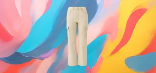 Produit#5-1 The 25x Beige High-Waisted Cargo Pants