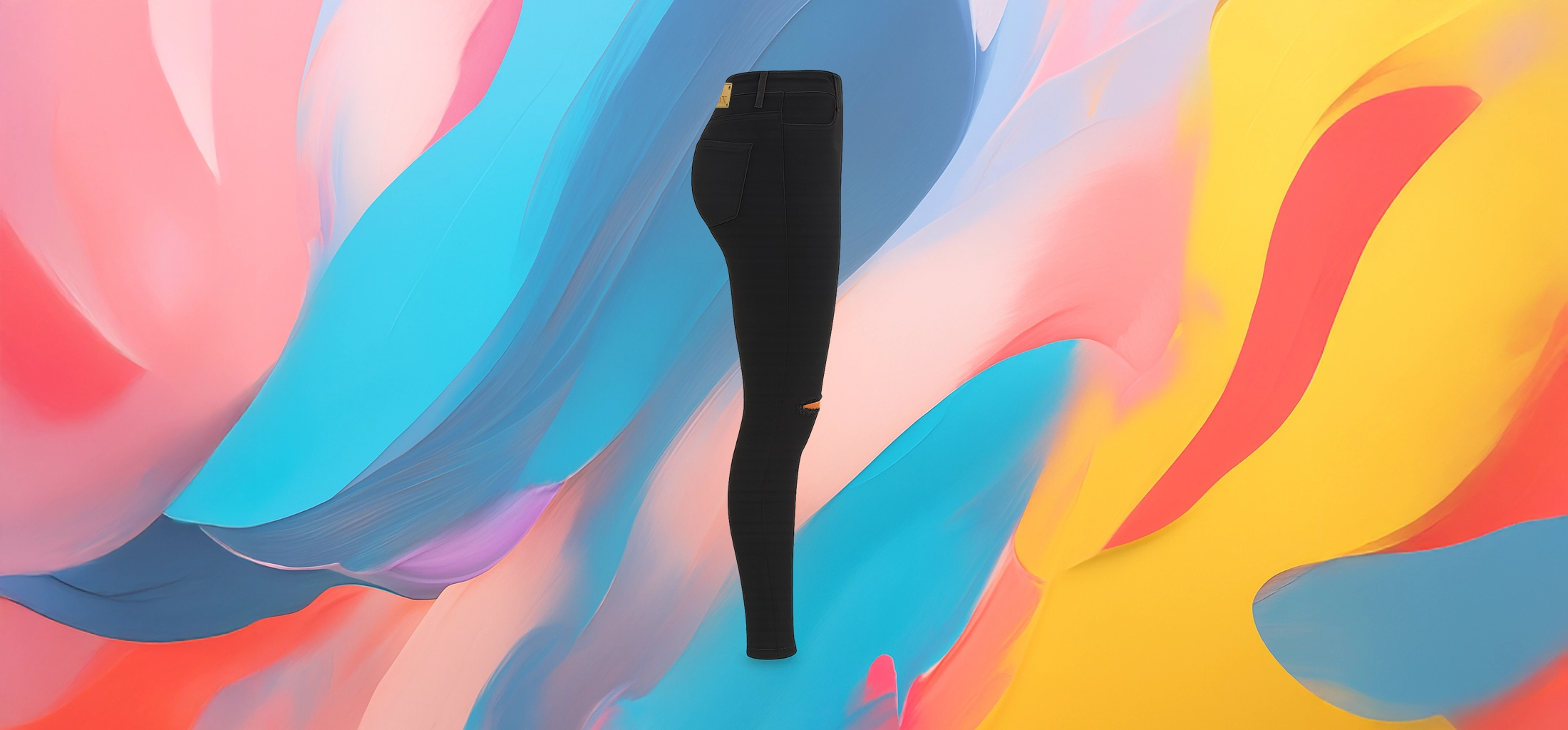The 25x Black Ripped Skinny Jeans - Image 3