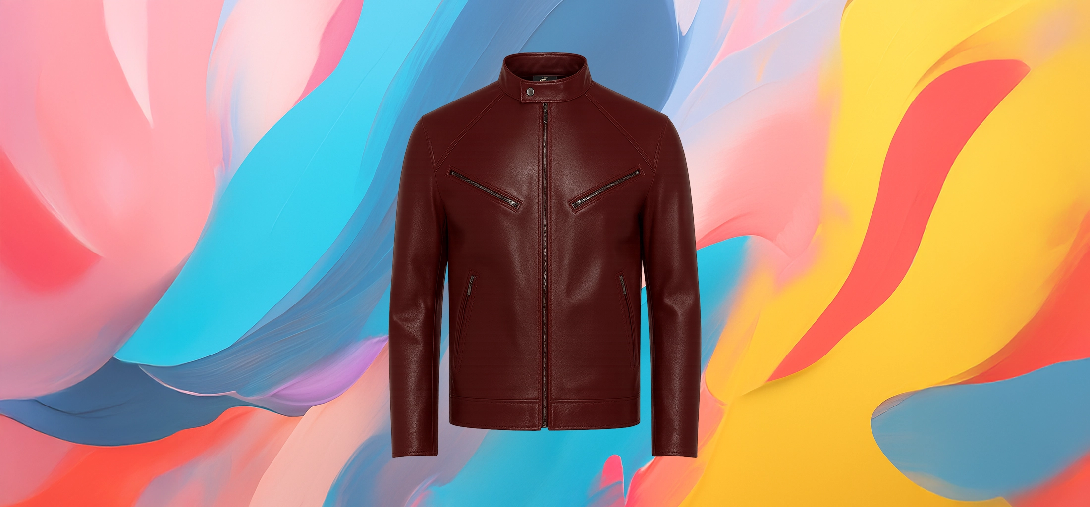 The 25x Maroon Leather Jacket