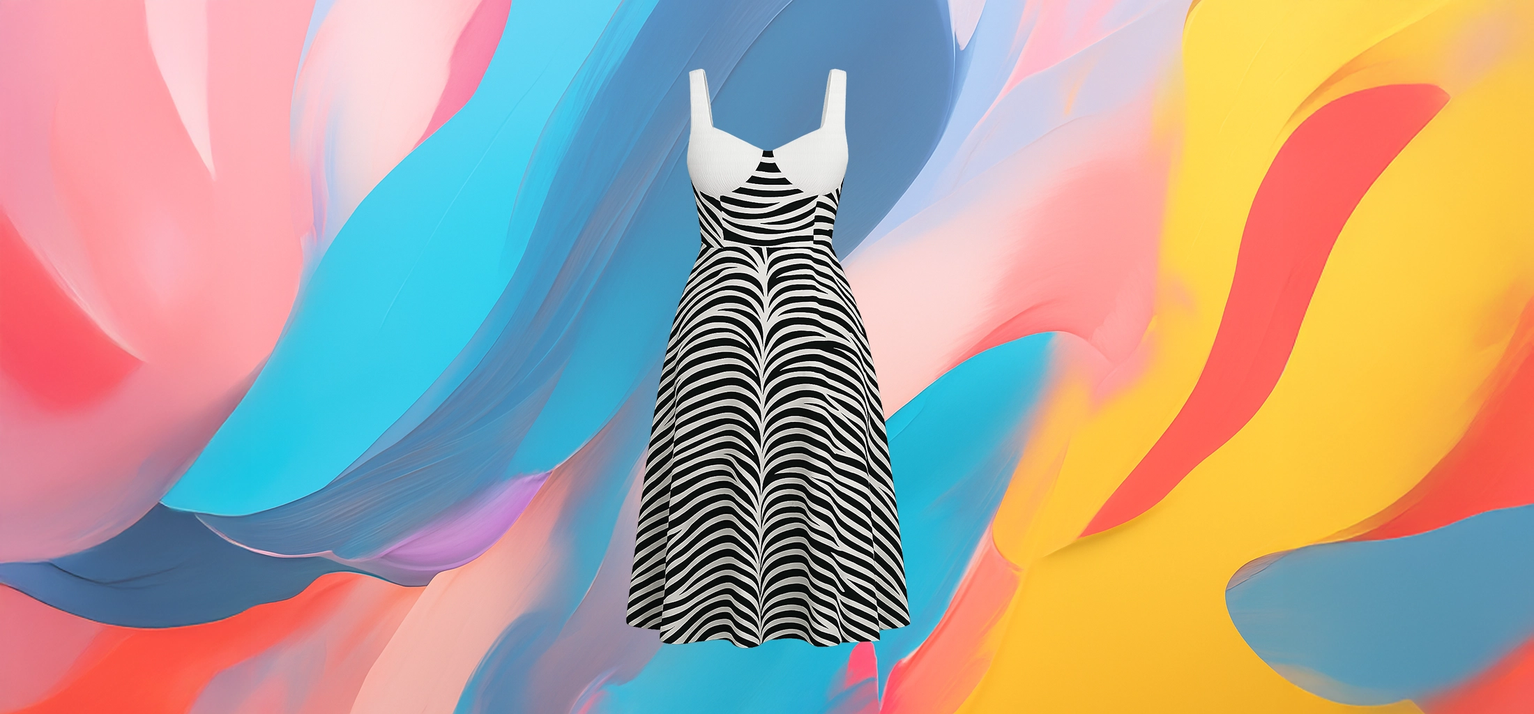 The 25x Black & White Safari Dress