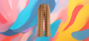 Produit#7-1 The 25x Plaid Palazzo Pants