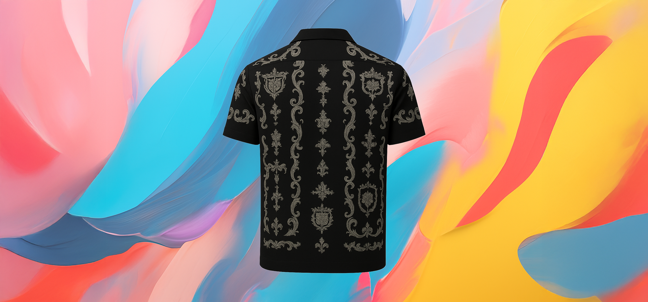 The25x – Black Printed Shirt - Image 5