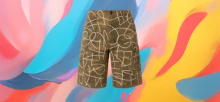Produit#10-1 The 25x Reworked Camo Cargo Shorts
