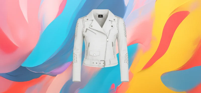 The 25 X Nova White Biker Jacket