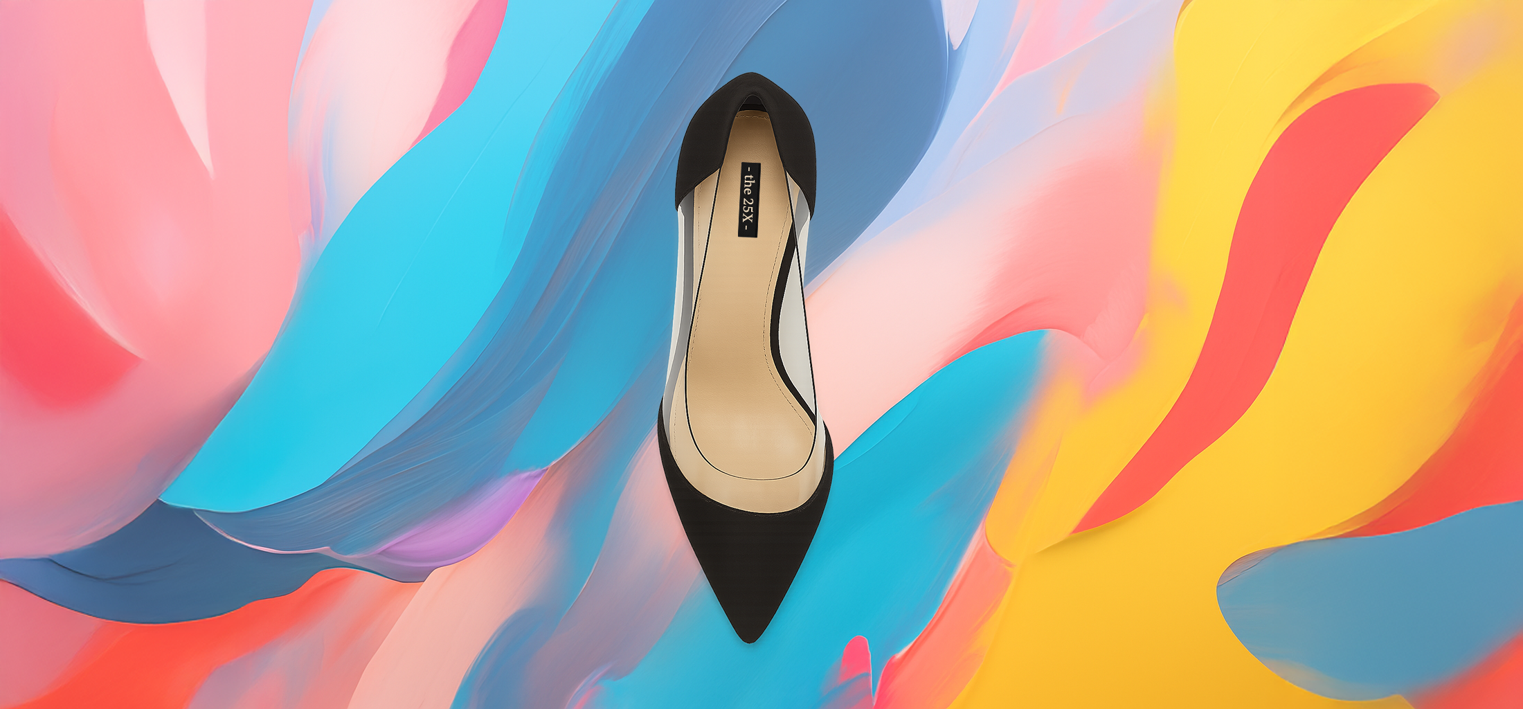 The25x – Glass Effect Pointed Pumps - Image 3