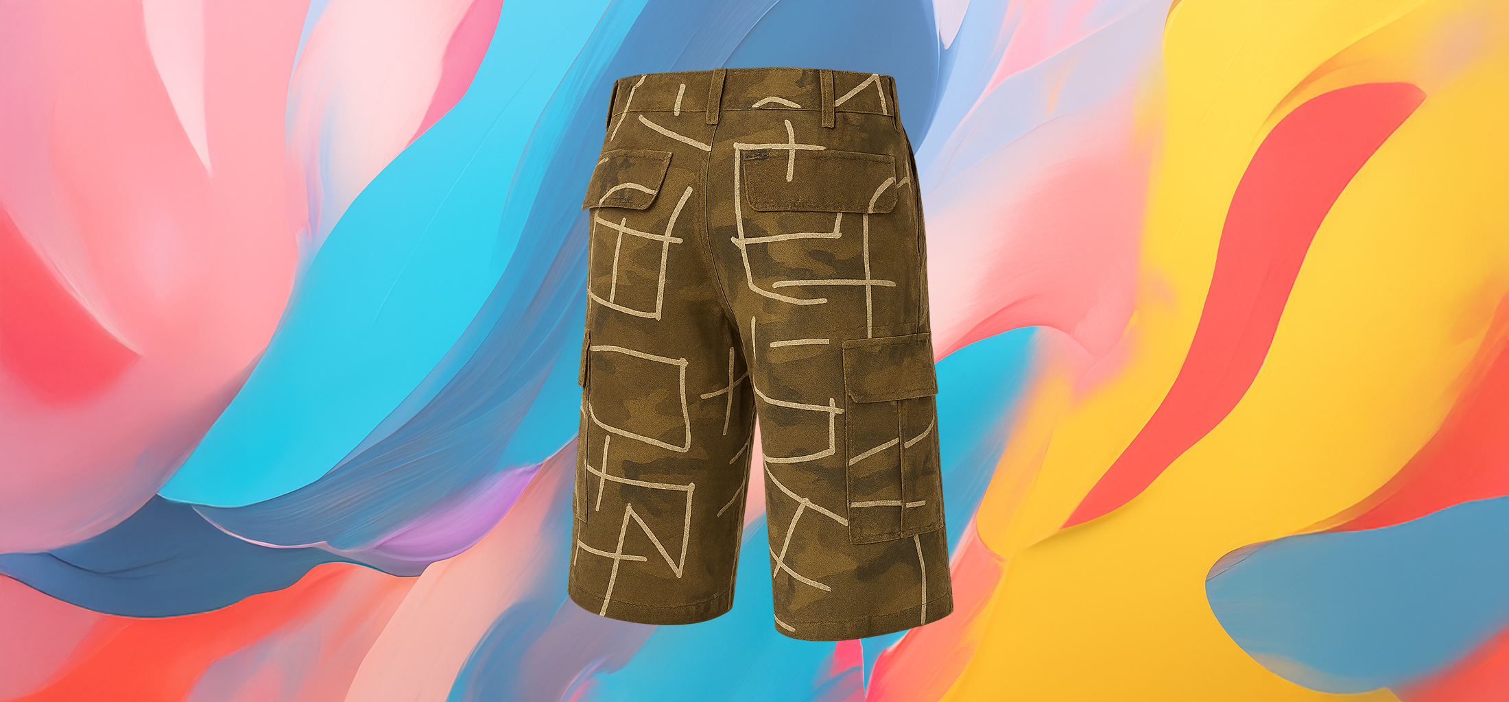 The 25x Reworked Camo Cargo Shorts - Image 4