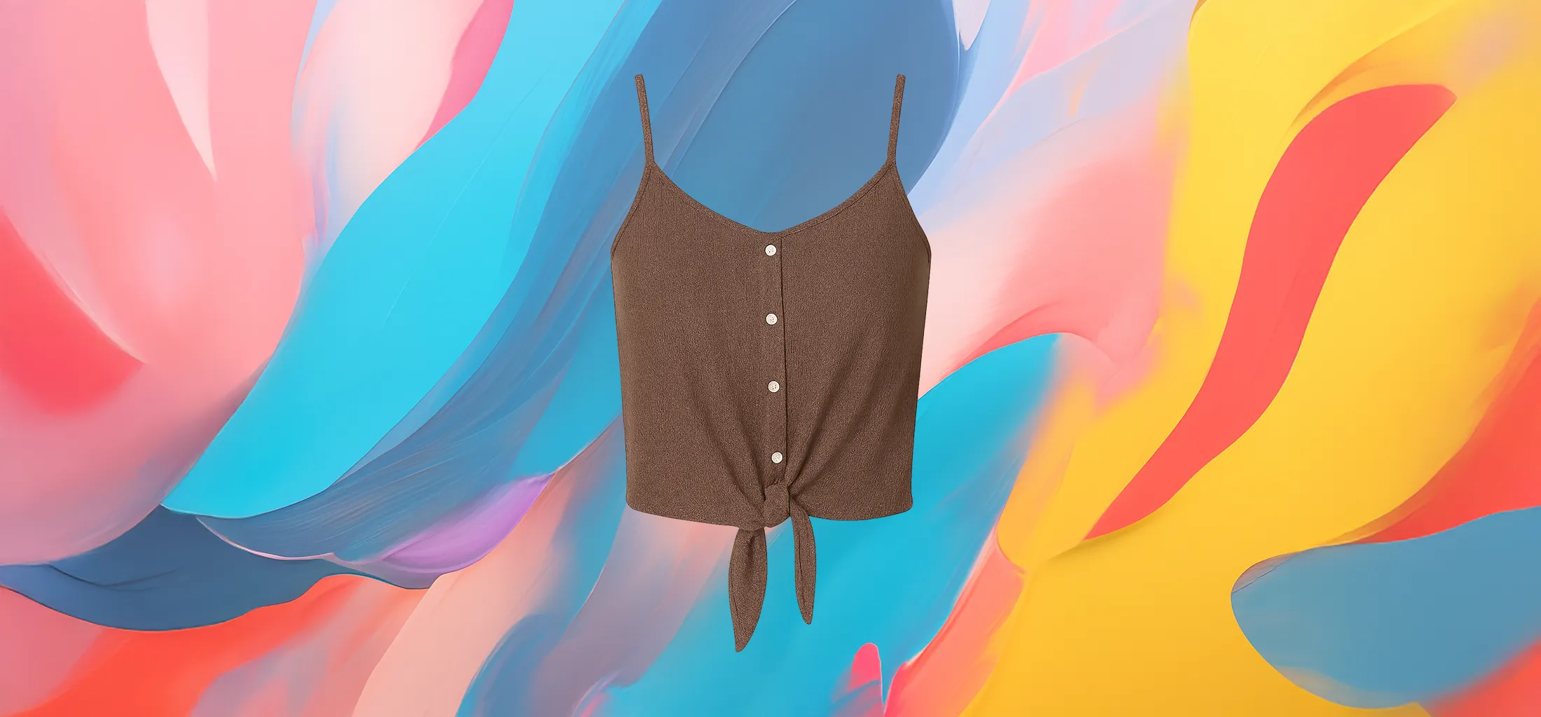 The 25x Cocoa Tie Crop