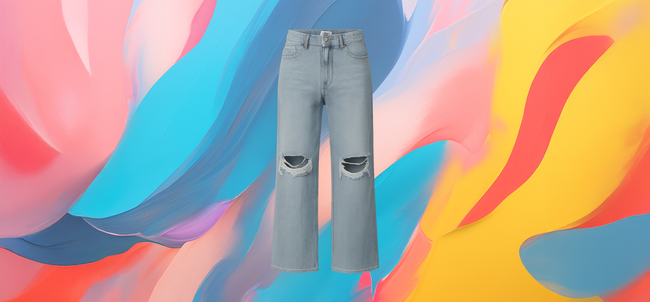 The 25x Vintage Ripped Wide Leg