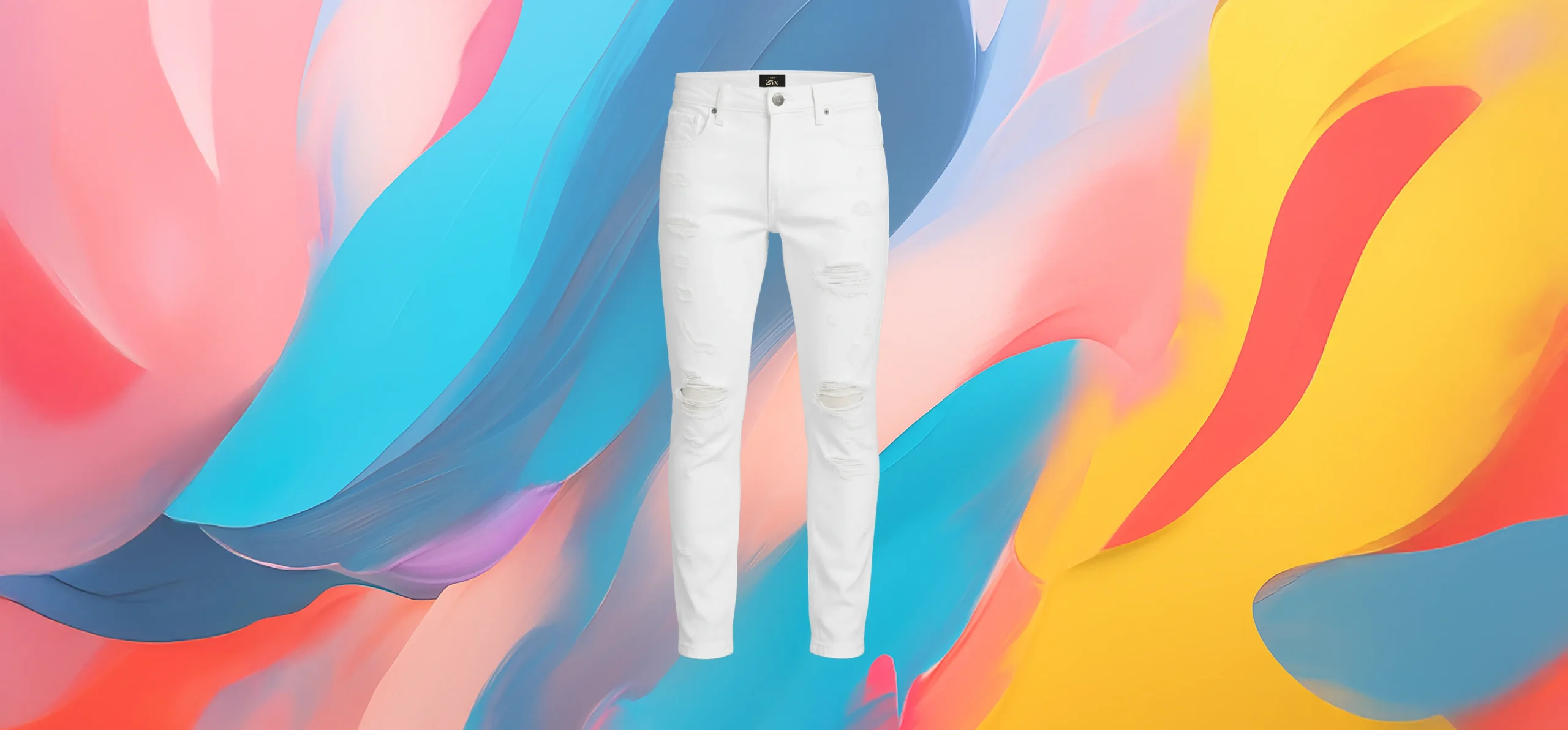 The 25 X White Ripped Jeans
