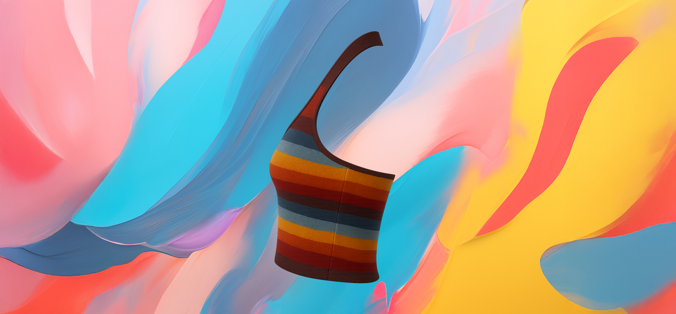 The 25x Rainbow Halter Crop - Image 2