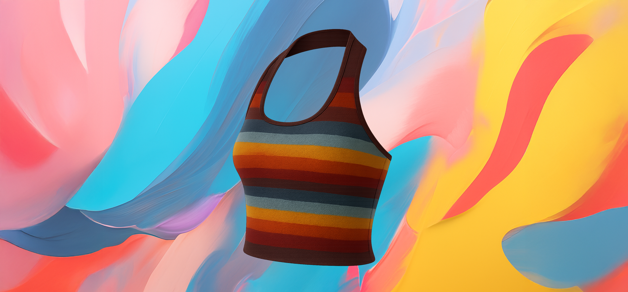 The 25x Rainbow Halter Crop - Image 3
