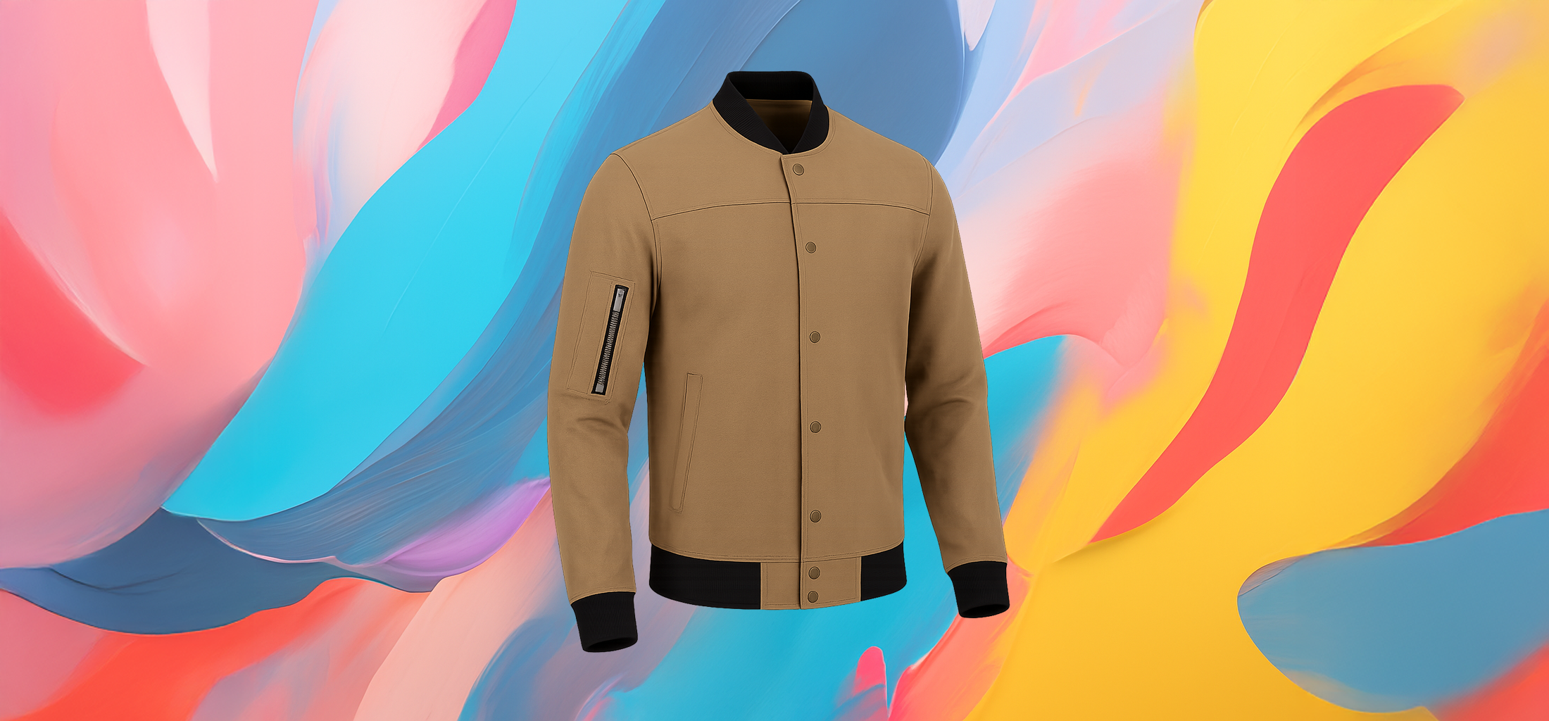 The 25 X Heritage Tan Bomber Jacket - Image 2