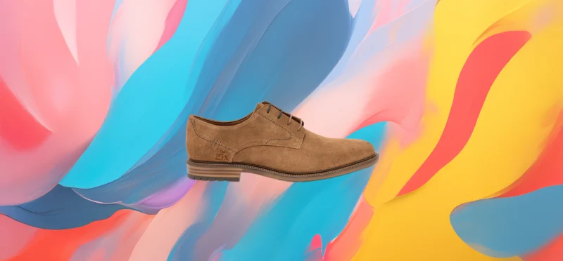 The25x – Camel Suede Sustainable Derby Shoes