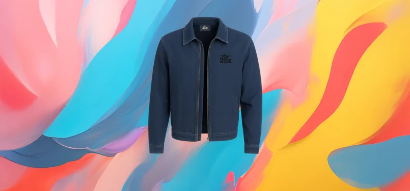 The 25x Classic Indigo Zip Jacket