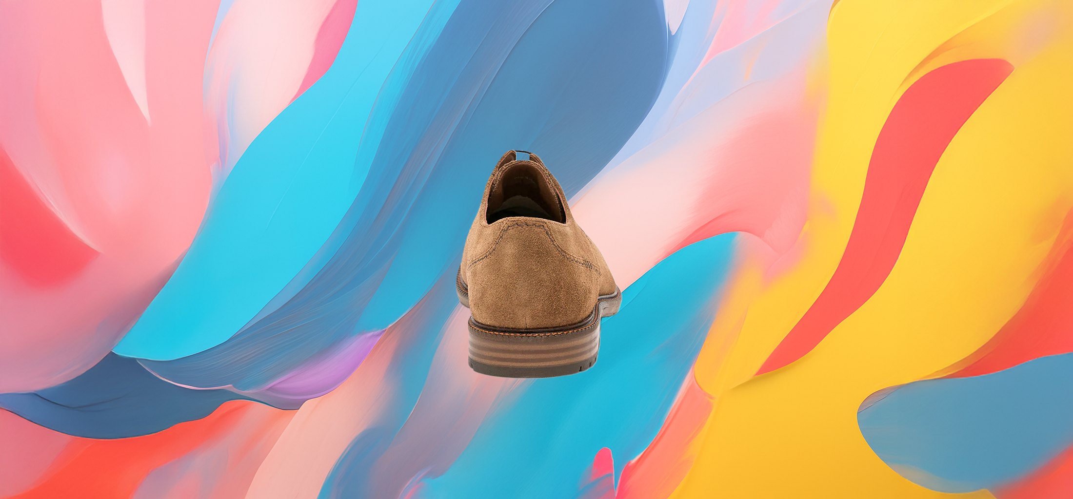The25x – Camel Suede Sustainable Derby Shoes - Image 3