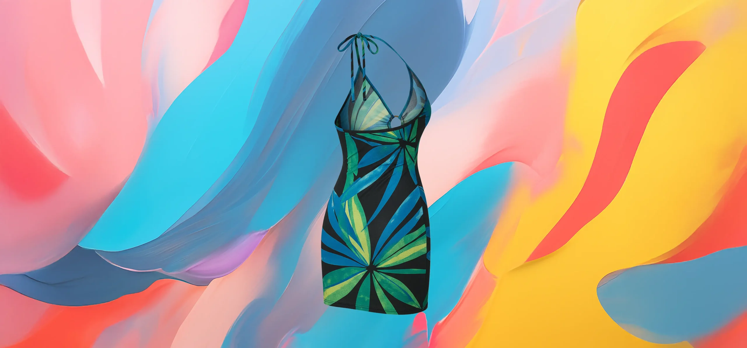 The 25 X Ocean Leaf Dress - Image 3