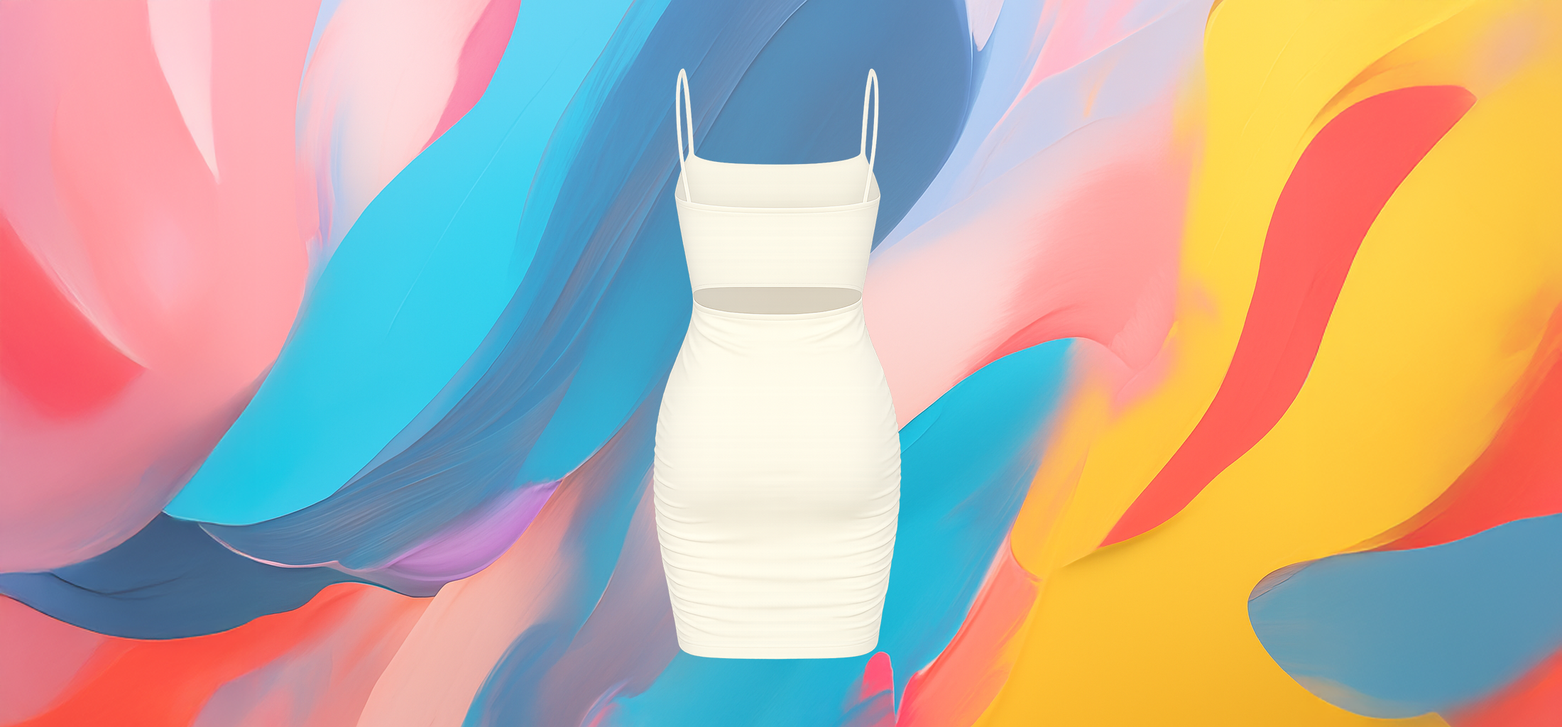 The 25 X White Sleek Bodycon Mini Dress - Image 3