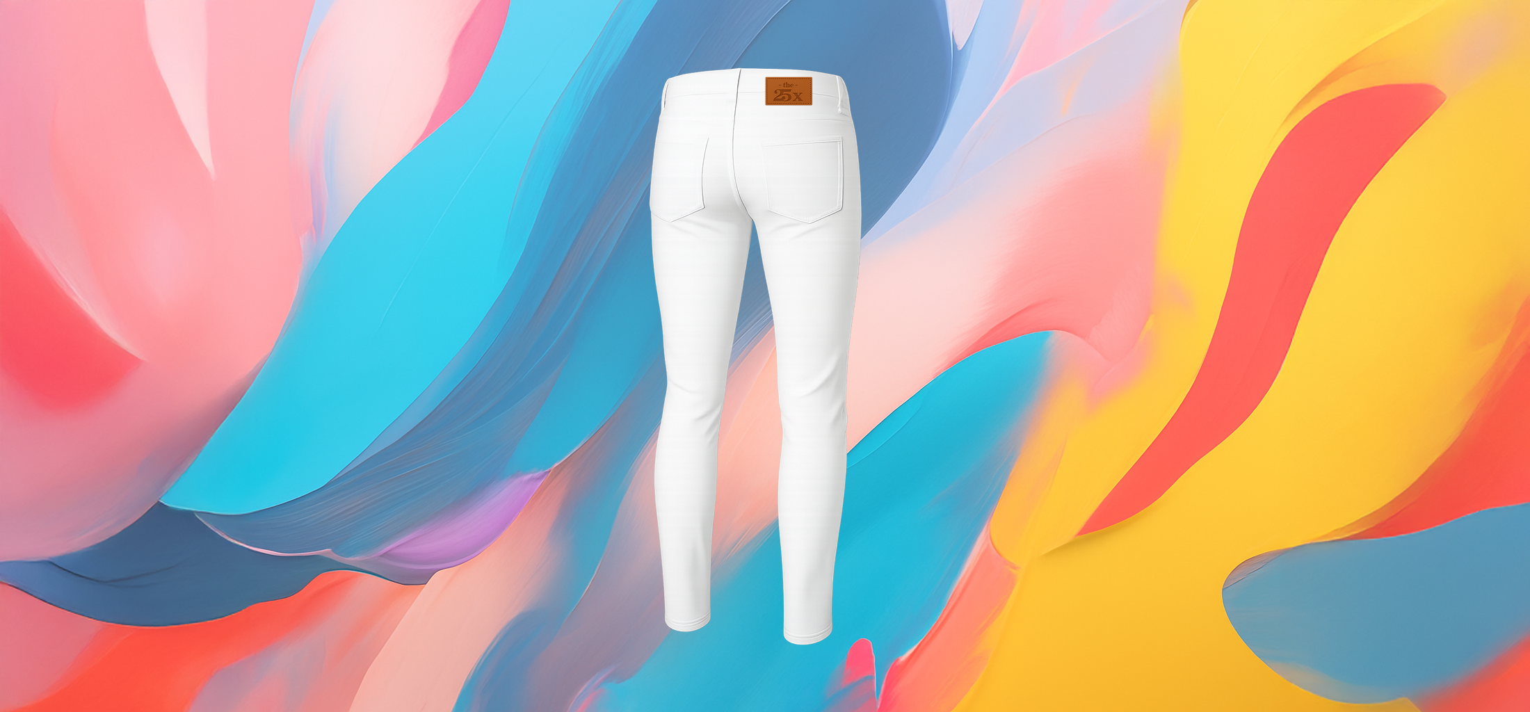 The25x – Men’s White Skinny Jeans - Image 4