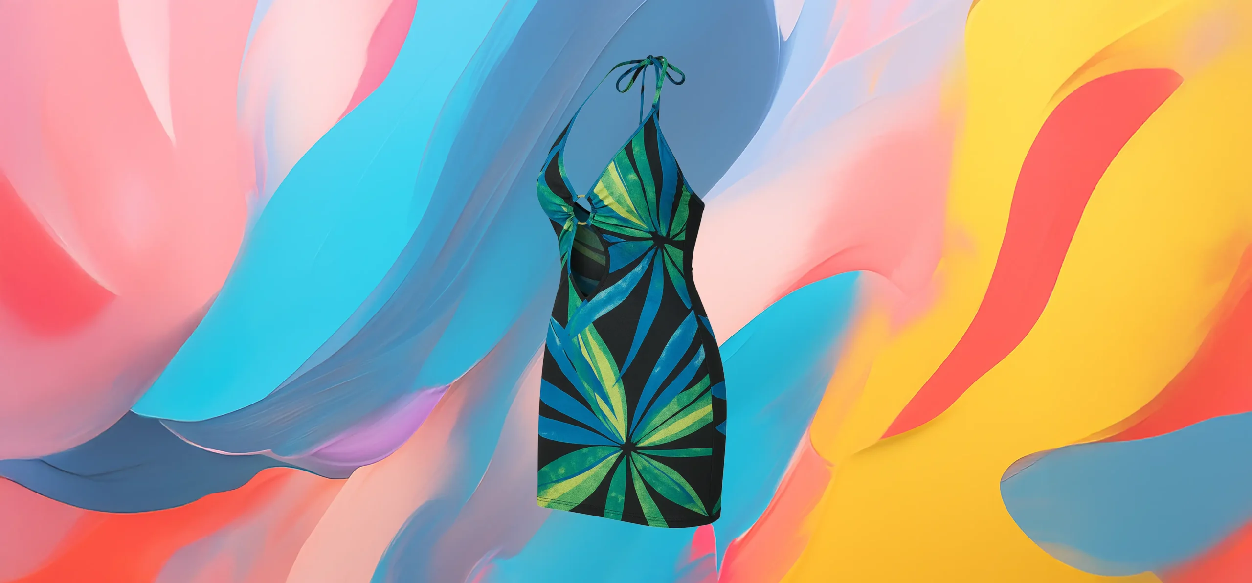The 25 X Ocean Leaf Dress - Image 6