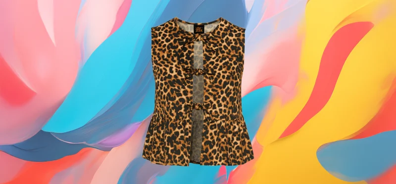 The 25x Flowing Leopard Print Top