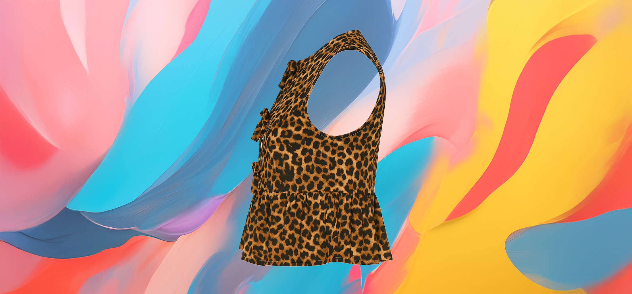The 25x Flowing Leopard Print Top - Image 2