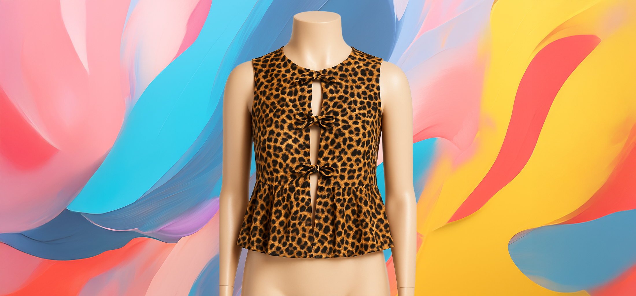 The 25x Flowing Leopard Print Top - Image 5
