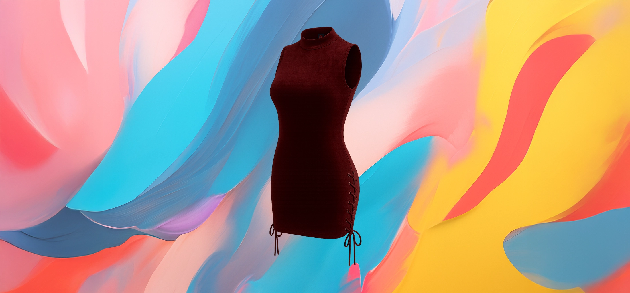 The 25x Velvet Flame Dress - Image 2