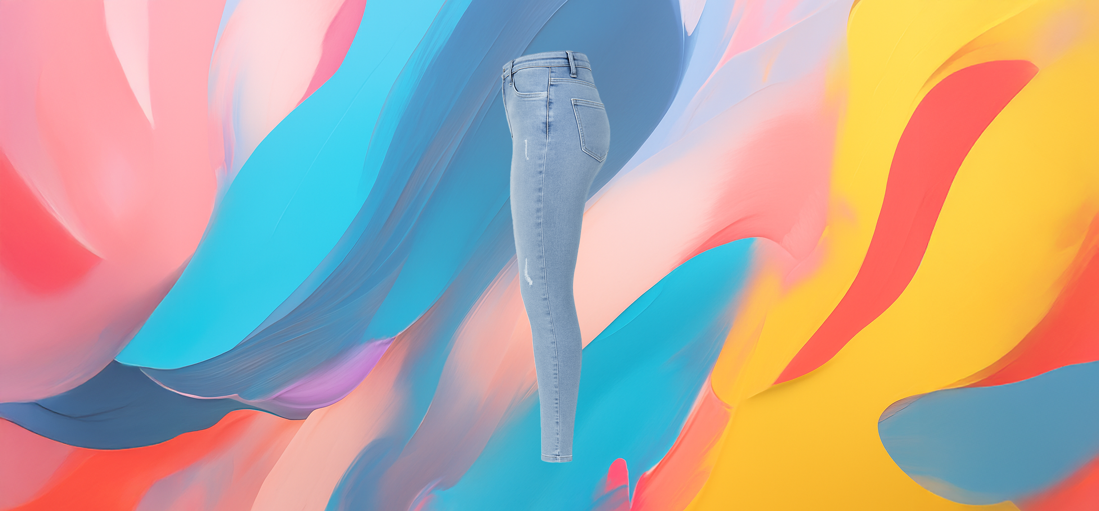 The25x – Women’s Blue Fashion Skinny Jeans - Image 2