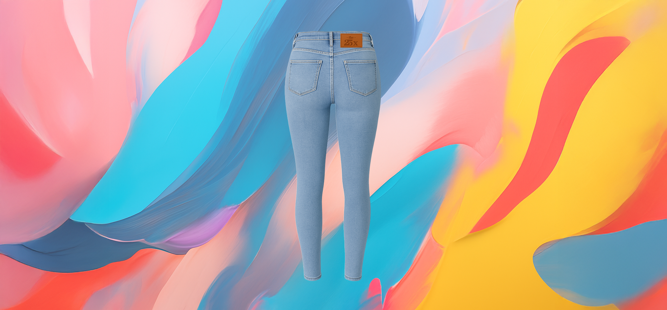 The25x – Women’s Blue Fashion Skinny Jeans - Image 4