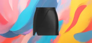 The 25 X Black Faux Leather Mini Skirt