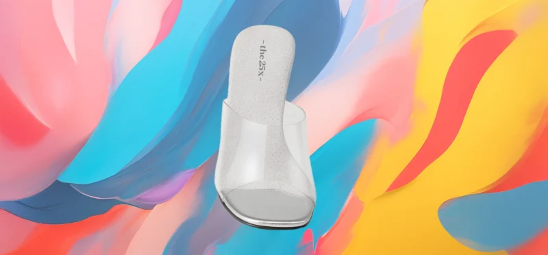 The25x – Chic Clear Mule Heels
