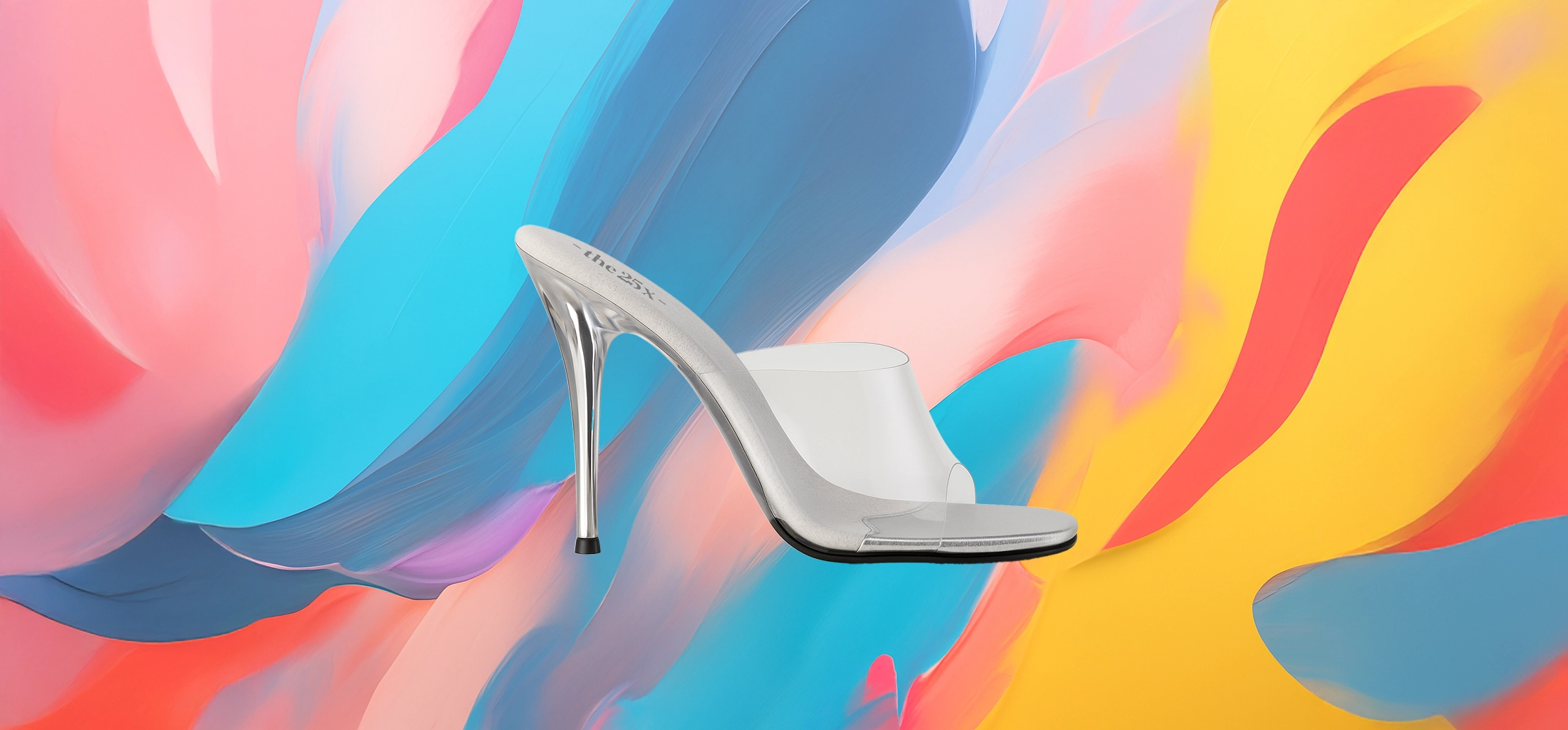 The25x – Chic Clear Mule Heels - Image 2
