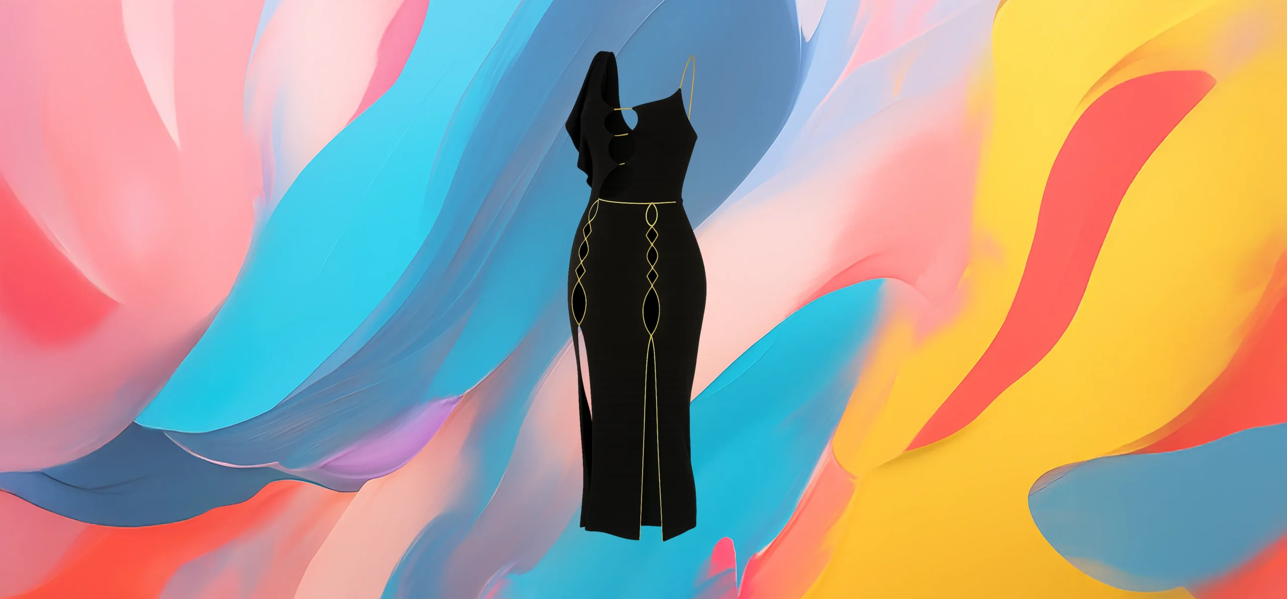 The 25 X Midnight Sculpture Dress - Image 2