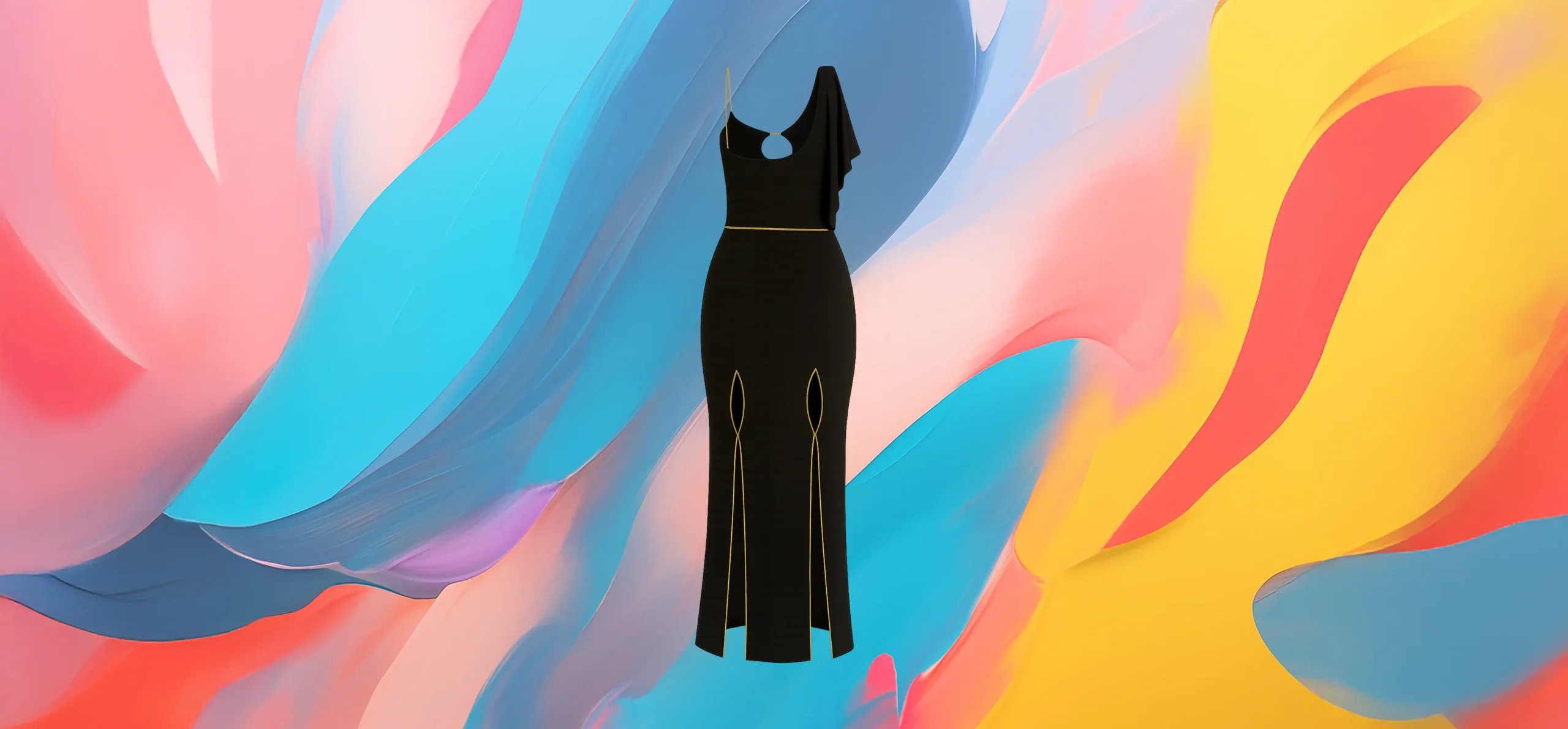 The 25 X Midnight Sculpture Dress - Image 3
