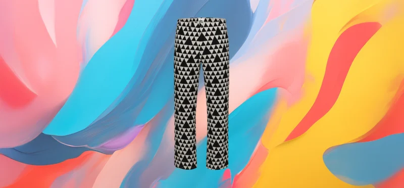 The 25x Geometric Triangle Straight-Leg Pants