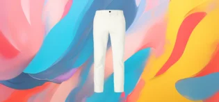Produit# 11-1 The 25x – White Straight-Leg Pants
