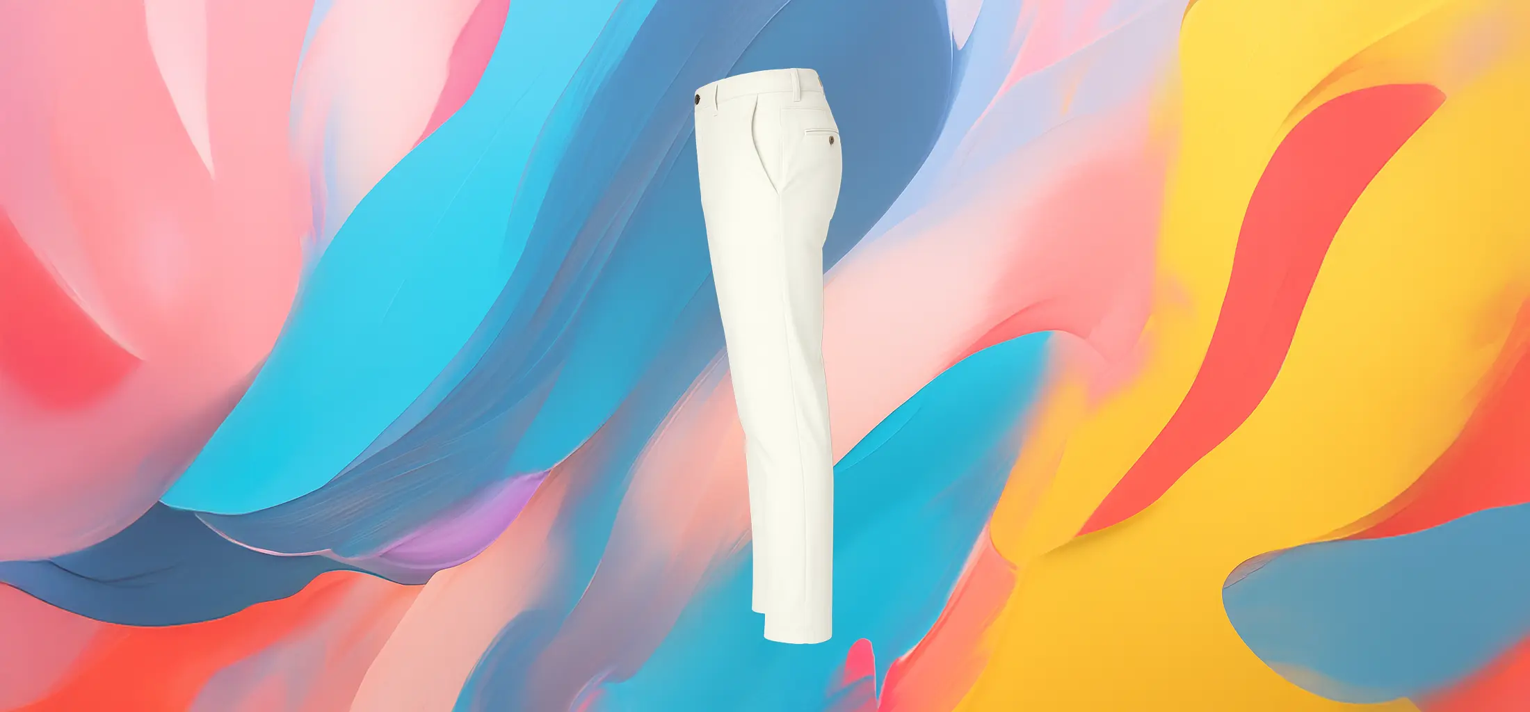The 25x – White Straight-Leg Pants - Image 2
