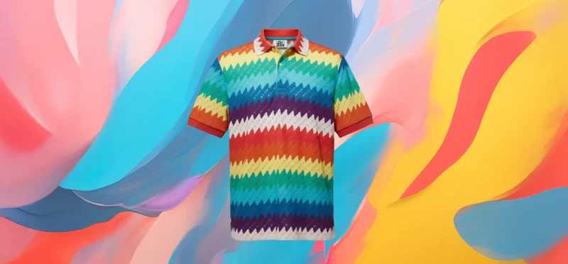 The 25x Rainbow Chevron Polo
