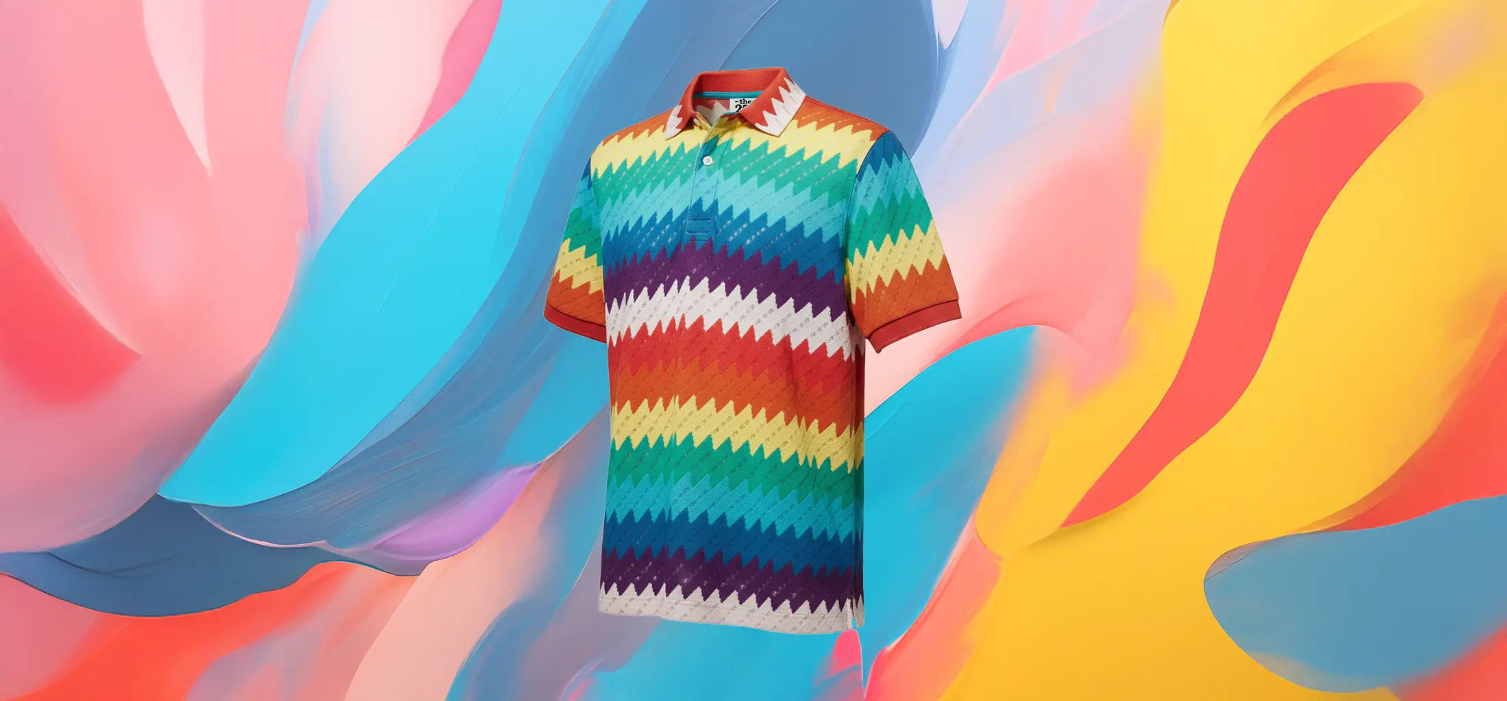 The 25x Rainbow Chevron Polo - Image 2
