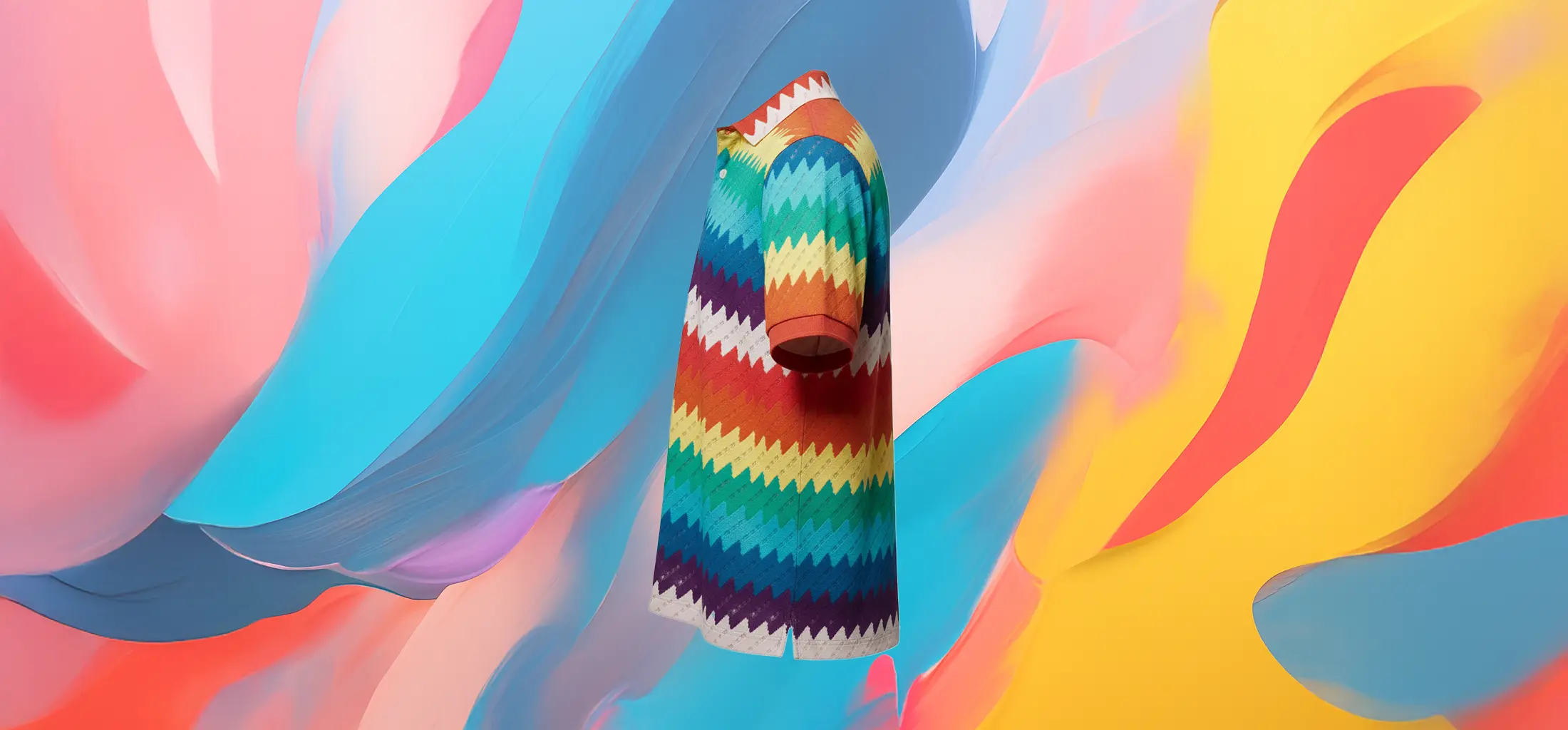 The 25x Rainbow Chevron Polo - Image 3