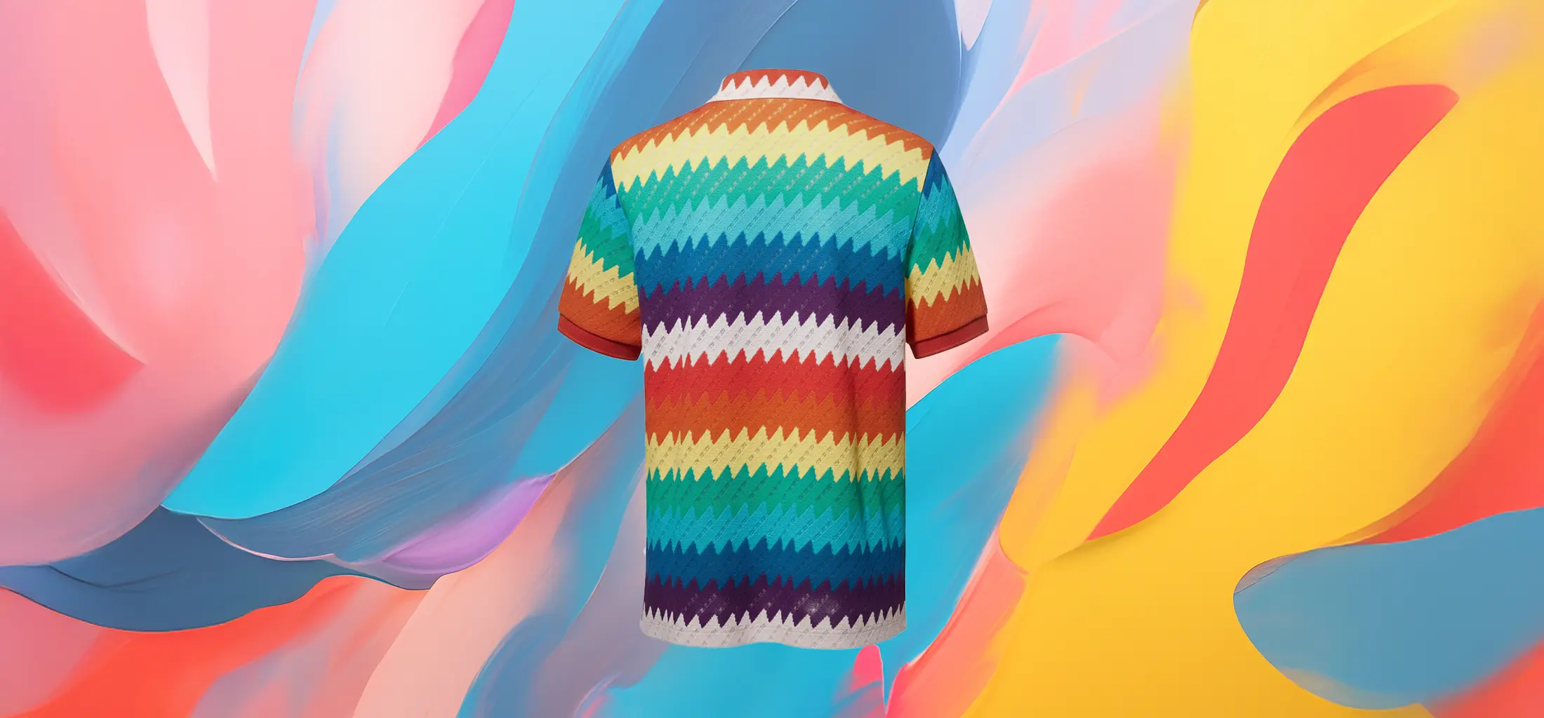 The 25x Rainbow Chevron Polo - Image 4
