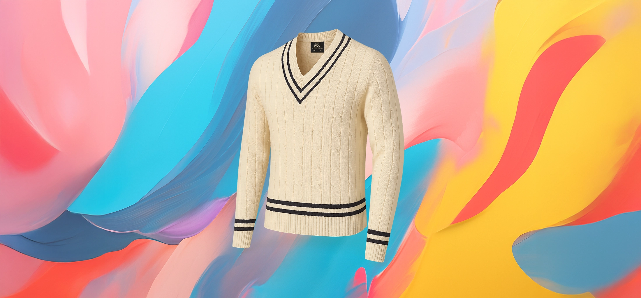 The 25x V-Neck Knit Sweater - Image 2