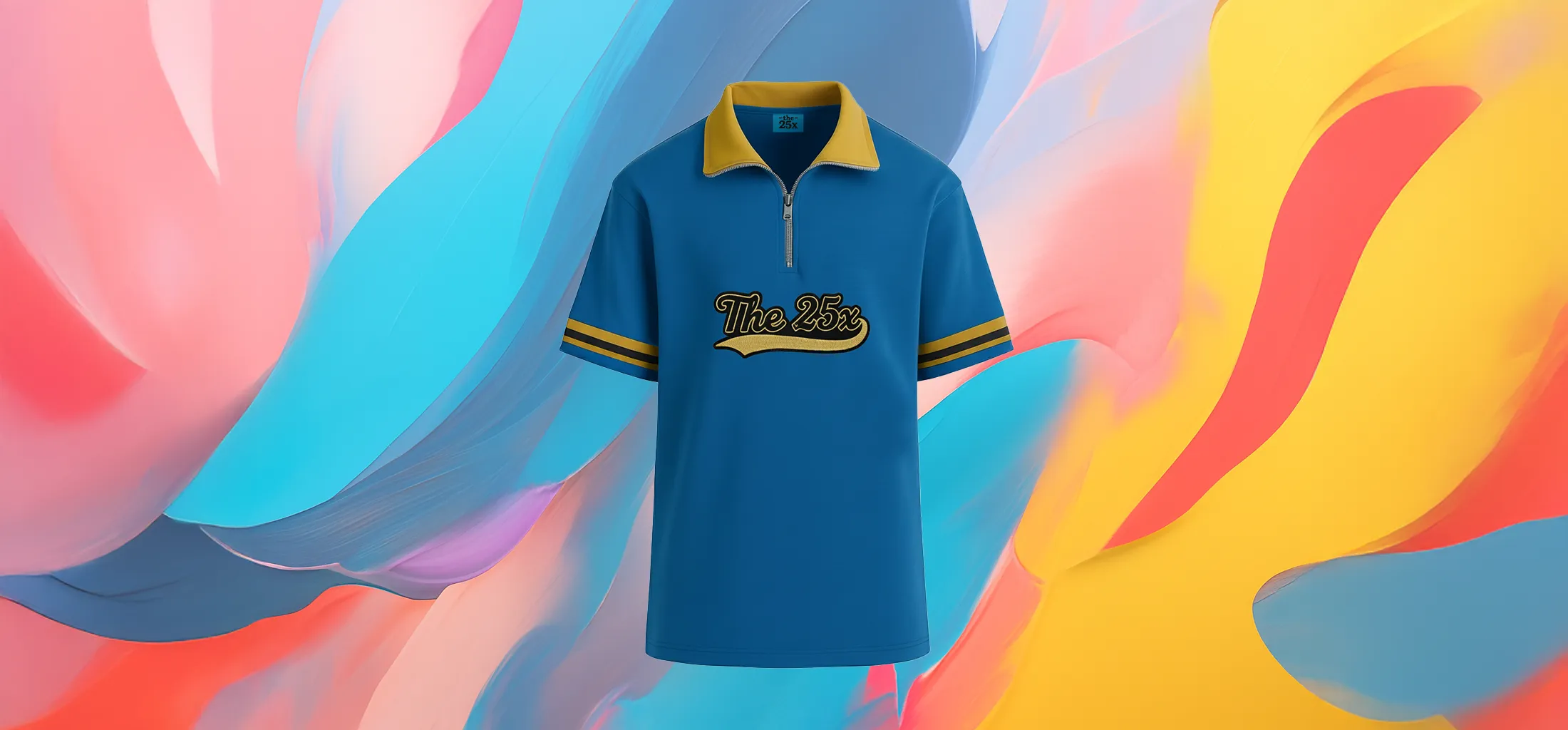 The 25 X Retro Zip Polo